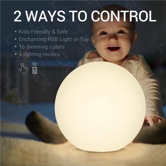 LED Dimmable Light Ball: 12-inch Waterproof Floating Pool Lights with Remote - Picture 3 of 6